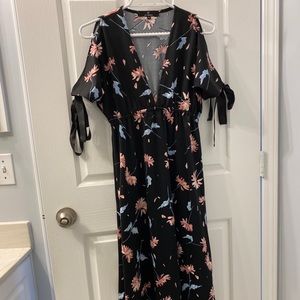 Black Floral Maxi Dress